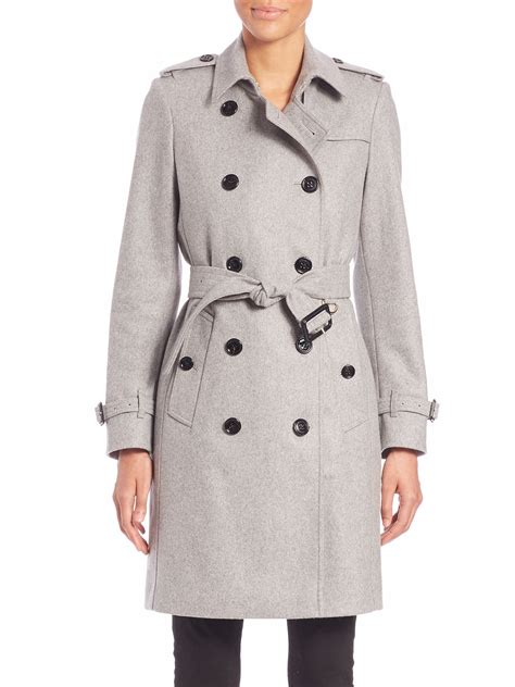 burberry light grey trench|burberry trench women.